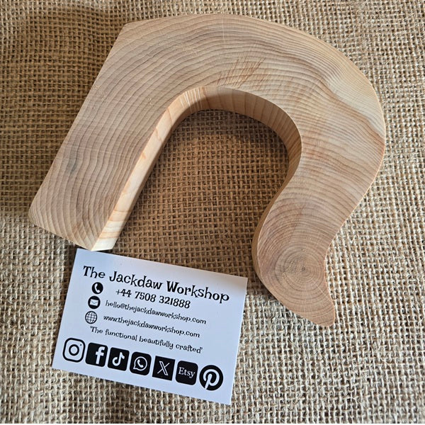 Solid English Yew Crook Stick Handle Blank