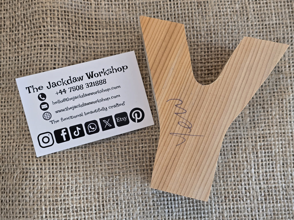 Solid English Yew V-Shaped Thumb Stick Handle Blank