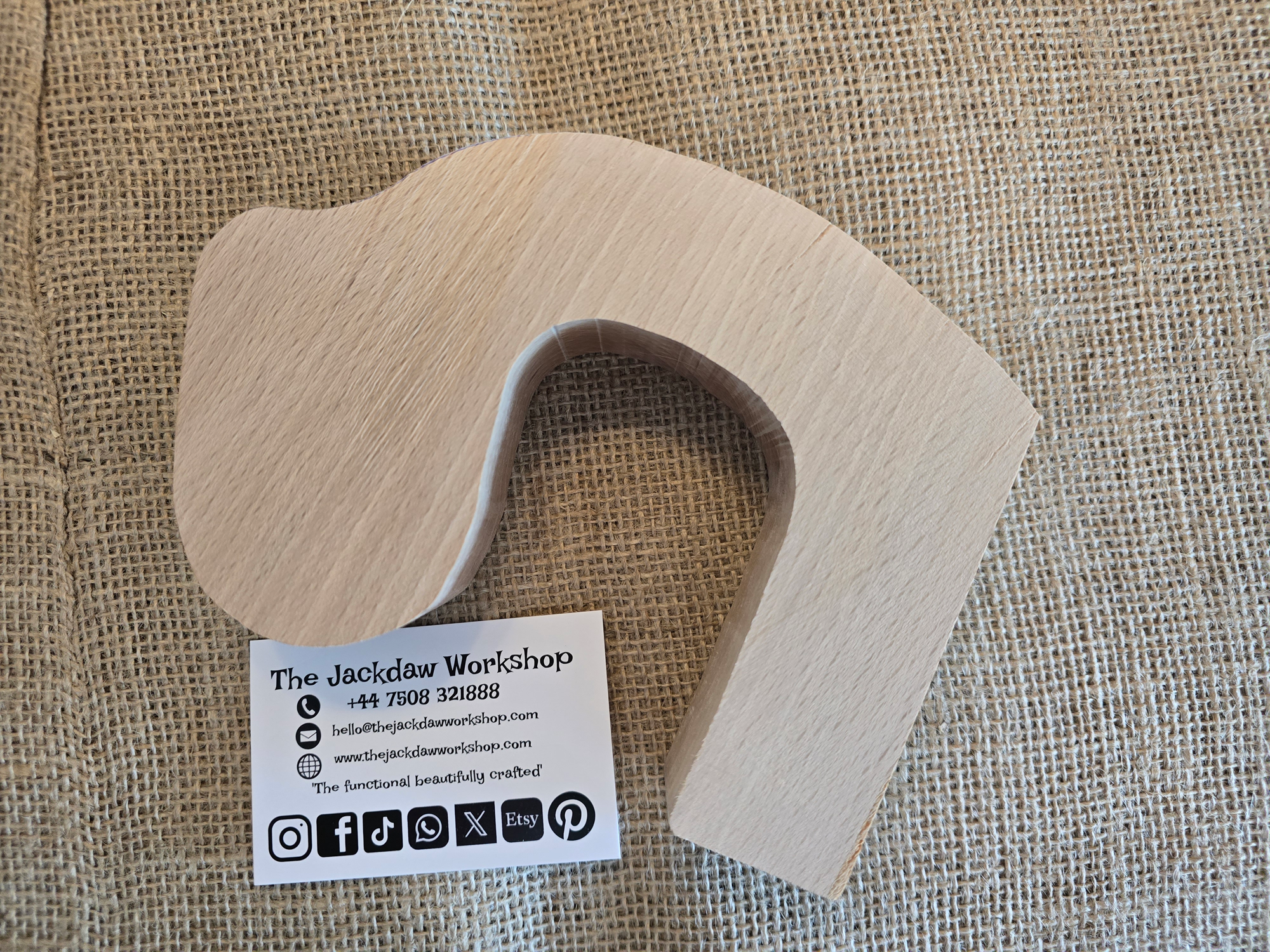 Solid English Beech Crook (Carving) Stick Handle Blank