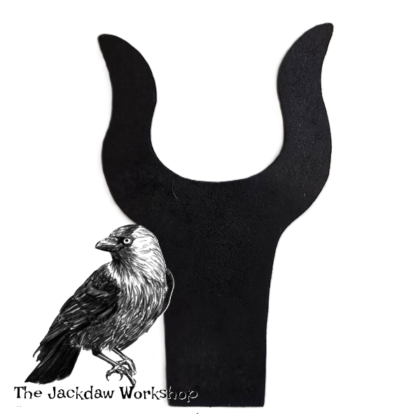 Solid English Alder Wide Lyre-Shaped Thumb Stick Handle Blank