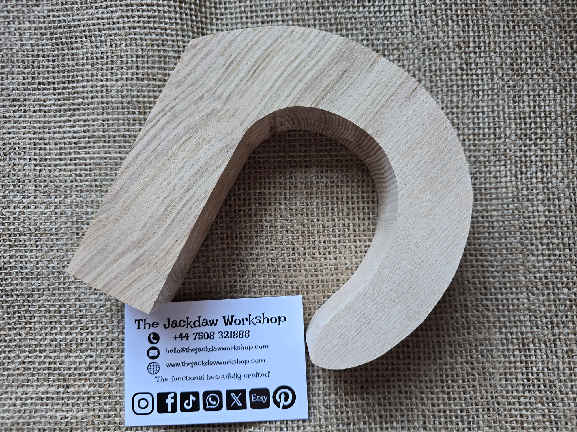 Solid English Ash Market (Long Nose) Stick Handle Blank