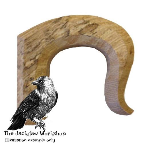 Solid English Acacia Crook Stick Handle Blank