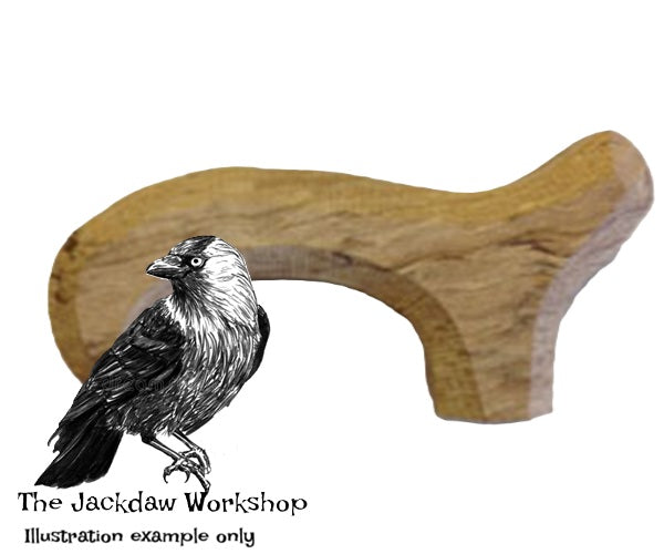 Solid English Apple Derby Stick Handle Blank