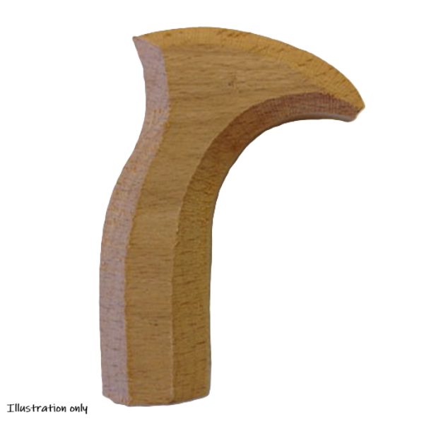 Solid Italian Olive Hiker Stick Handle Blank